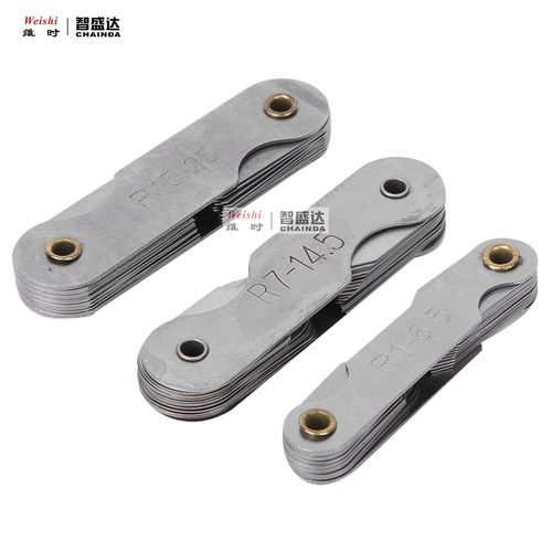 多功能半径规测量利器 不锈钢内外弧度与螺纹检验工具全面解析